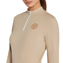 Load image into Gallery viewer, Cavalleria Toscana Long Sleeve Training Shirt - Beige

