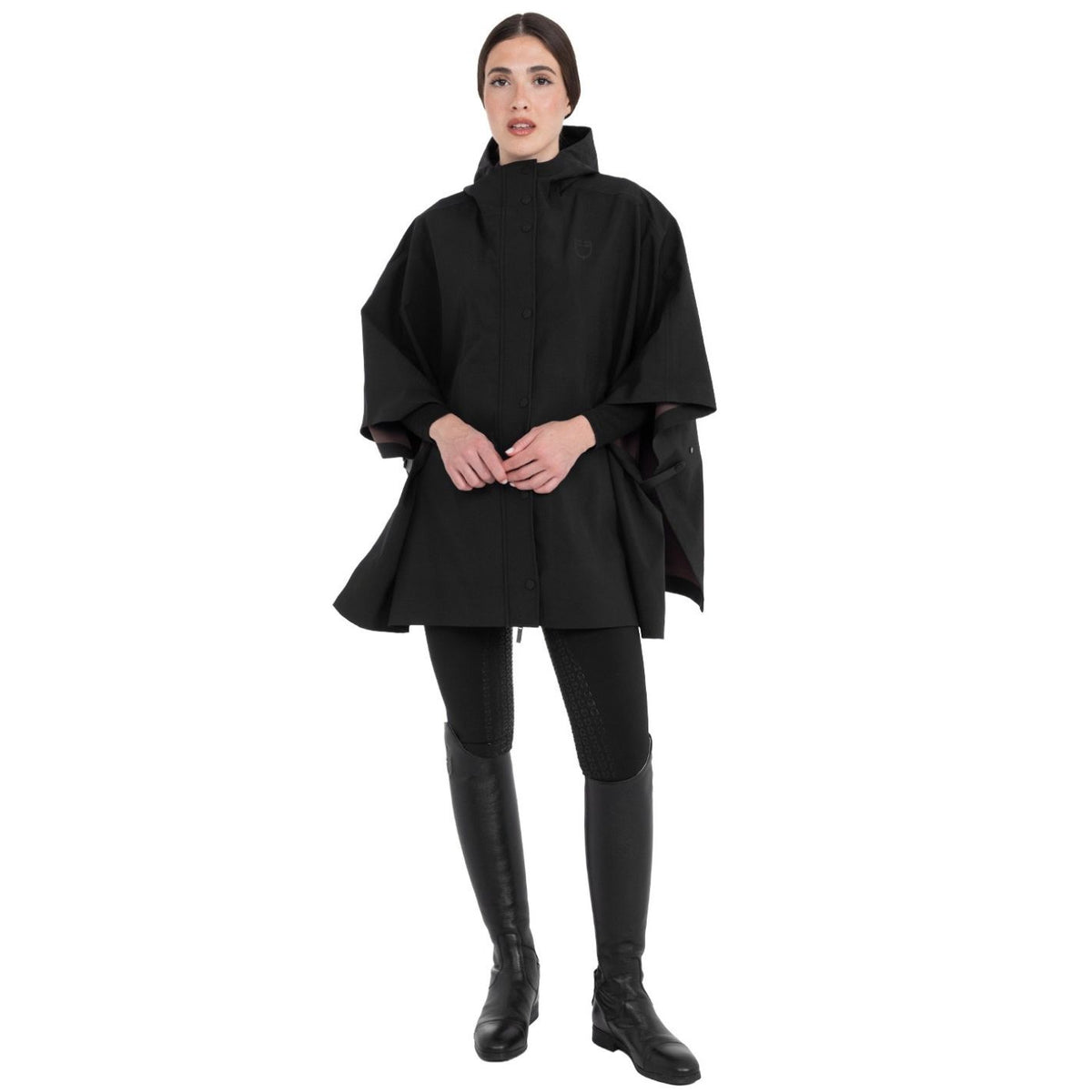 Equestro Rain Cape - Black