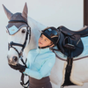 Equestrian Stockholm Ear Bonnet - Ice Blue