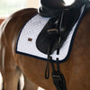 Equestrian Stockholm Dressage Pad - Modern White Navy