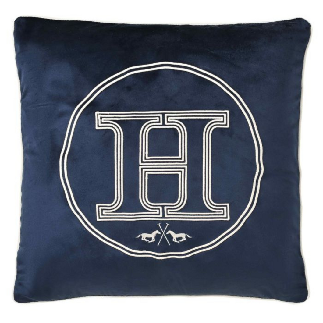 HV Polo Vivianne Cushion - Logo Navy Velvet