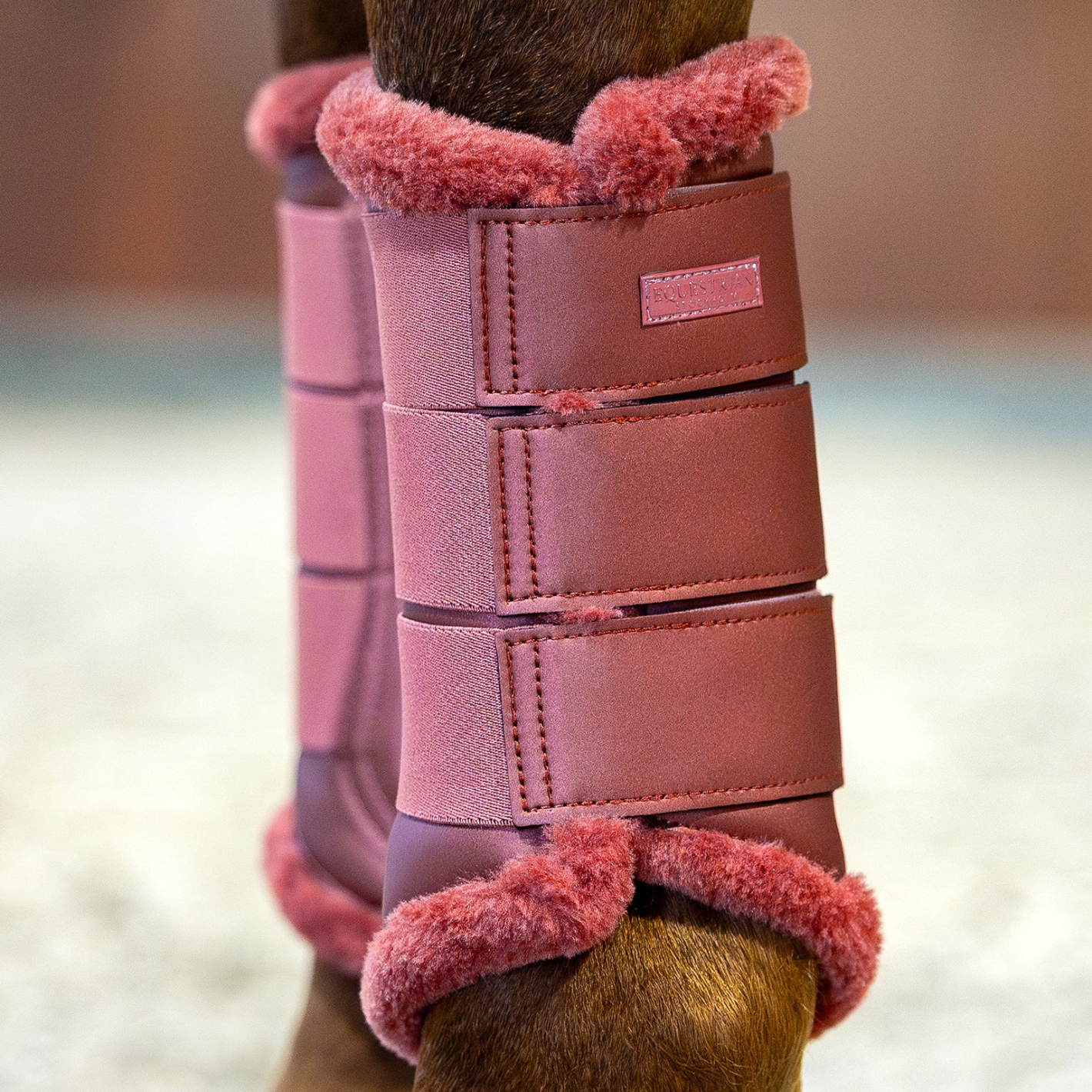 Equestrian Stockholm Brushing Boots - Amber Rose