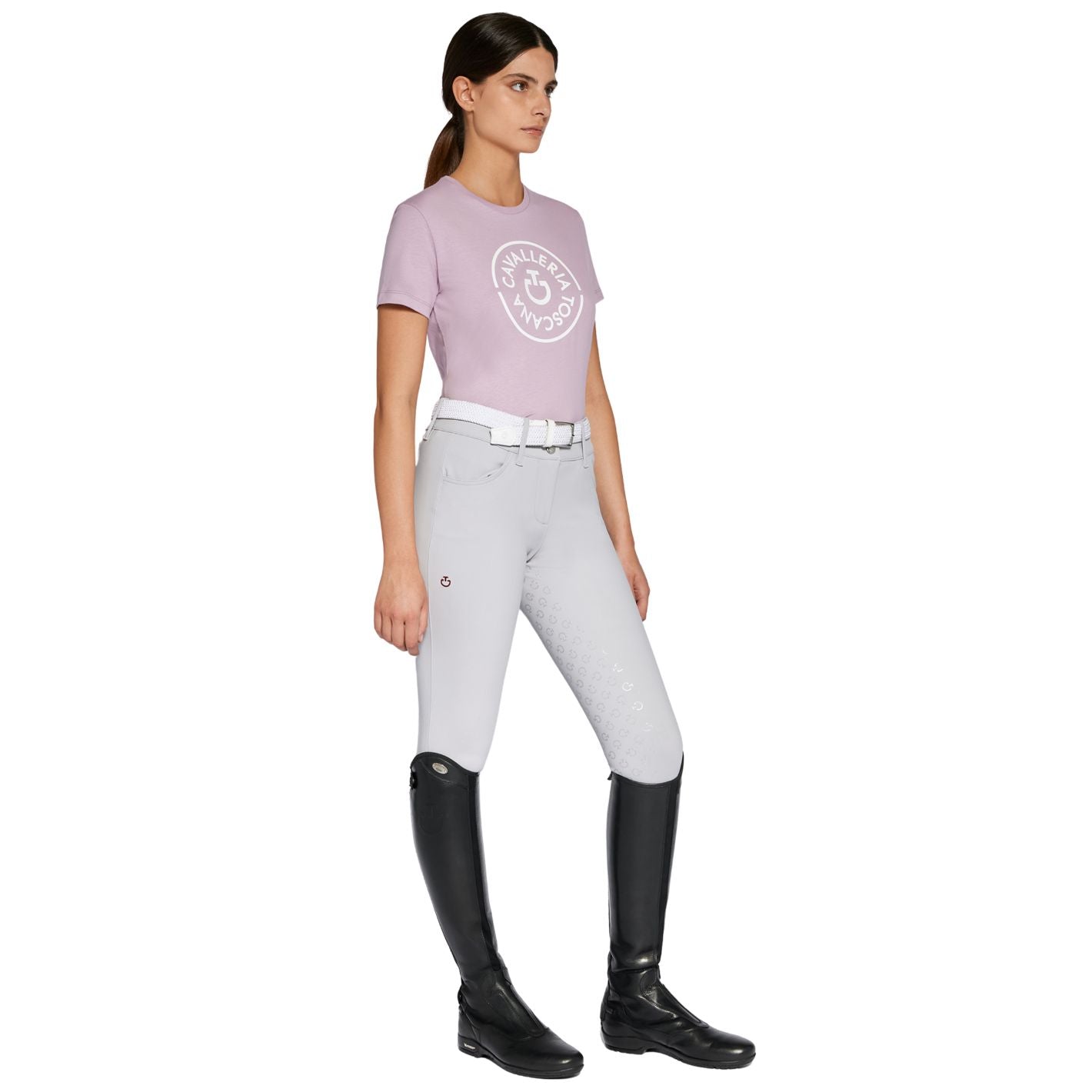 Cavalleria Toscana Double Orbit Cotton T-Shirt - Pink