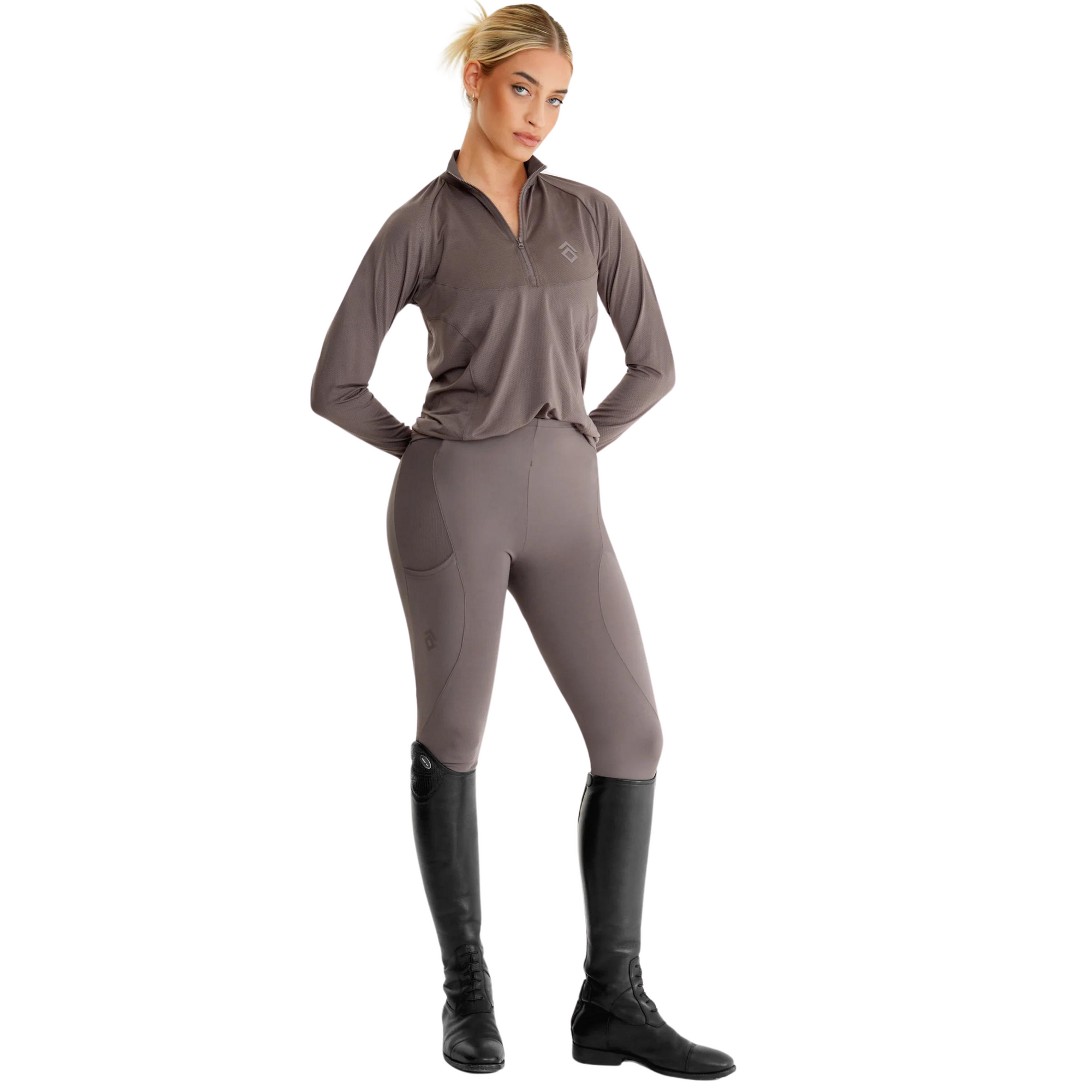 Aztec Diamond Core Leggings - Fawn