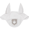 Equestro Rhinestone Bonnet - White