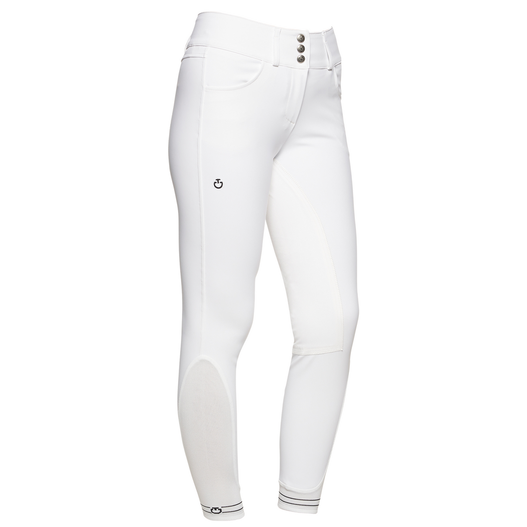 Cavalleria Toscana High Waist (3 Button) Breeches - White