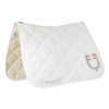 Equestro Rhinestone Dressage Pad - White