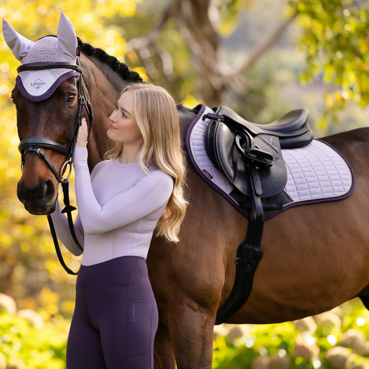 LeMieux Classic Ear Bonnet - Lilac