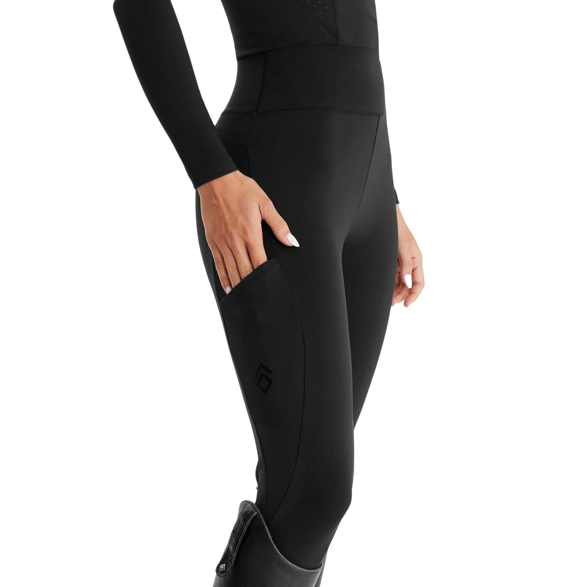 Aztec Diamond Core No Grip Leggings - Black