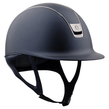 Load image into Gallery viewer, Samshield 2.0 Shadowmatt Helmet - Navy 5 Swarovski Blazon
