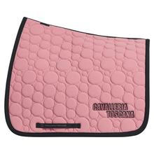 Load image into Gallery viewer, Cavalleria Toscana Circular Dressage Pad - Dusty Pink/Black
