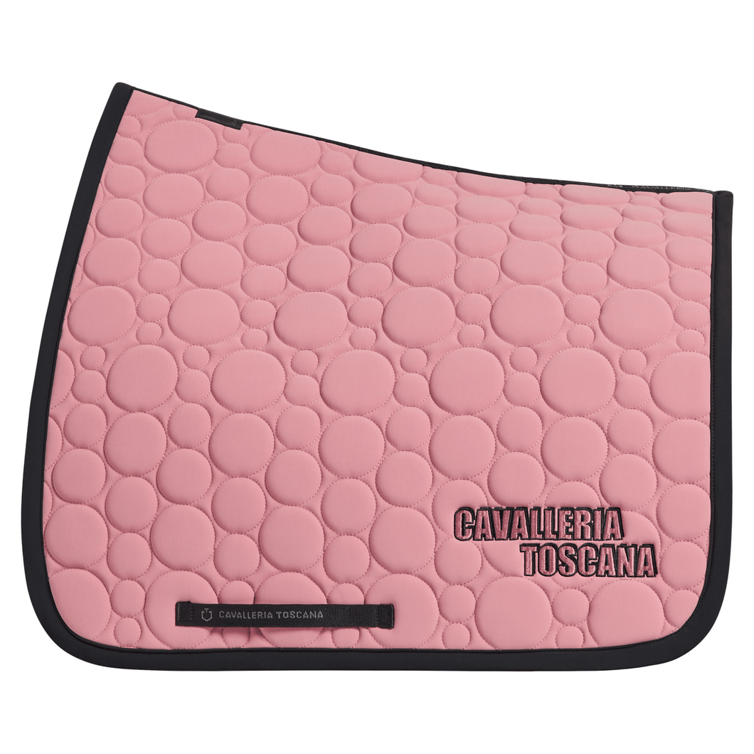 Cavalleria Toscana Circular Dressage Pad - Dusty Pink/Black