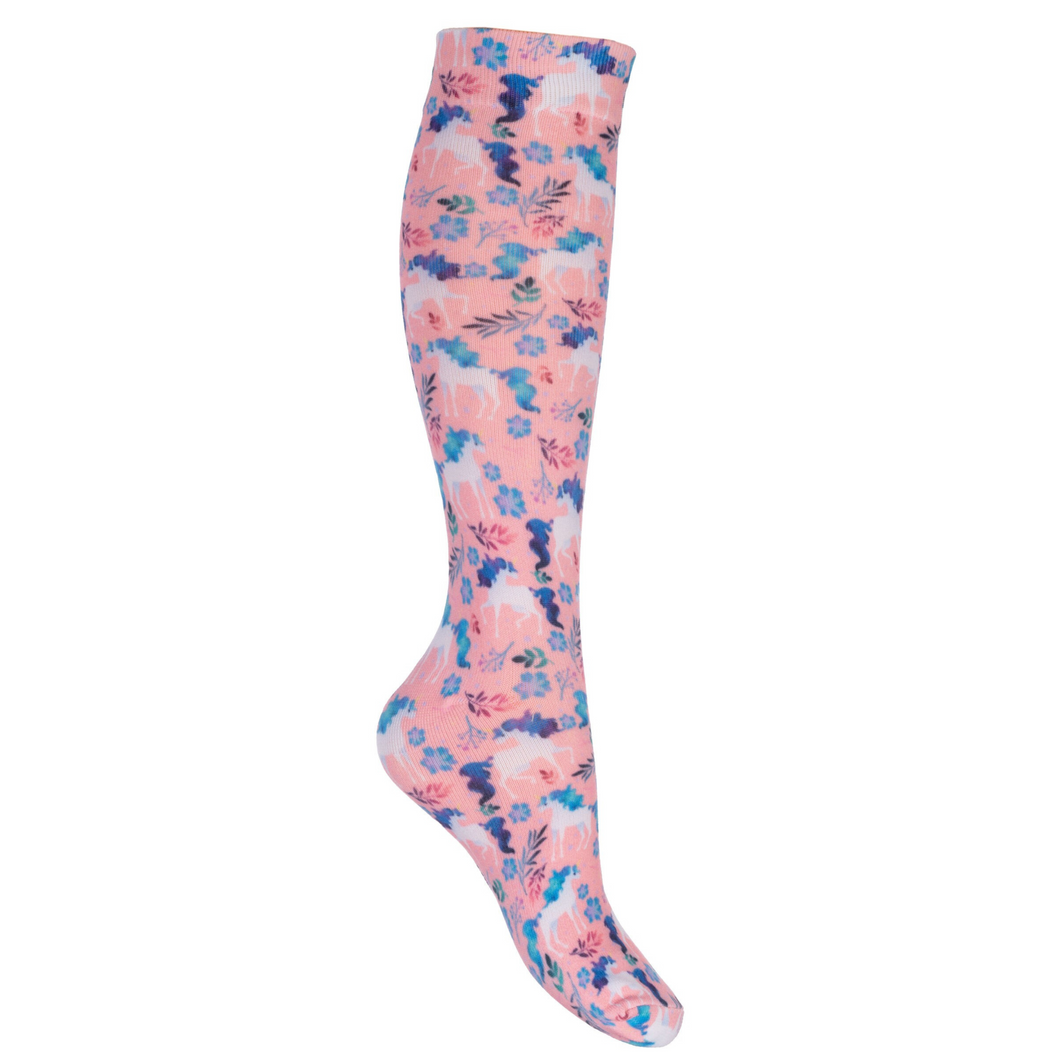 HKM Bern Kids Socks - Rose/Dark Blue