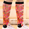 Dreamers & Schemers Boot Socks - Pony Mac Orange Floral