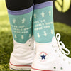 Dreamers & Schemers Knit Socks - Golden Rules in Light Blue