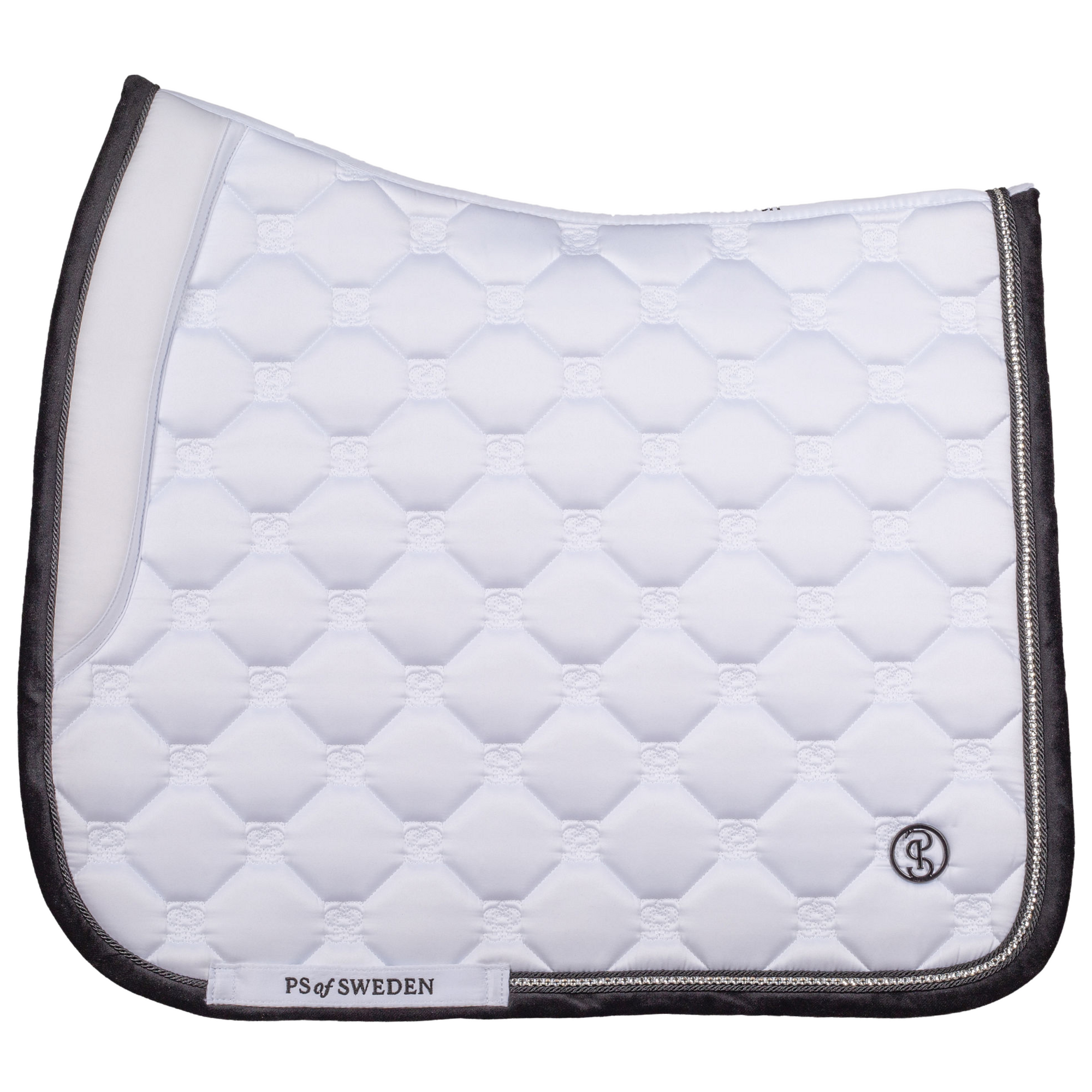 PS of Sweden Vintage Monogram Dressage Pad - White