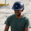 Flex-On Armet Dark Mixte Helmet - Black with Brown Chinstrap