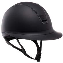 Load image into Gallery viewer, Samshield Miss Shield 2.0 Shadowmatt Helmet - Black Swarovski Jet Hematite
