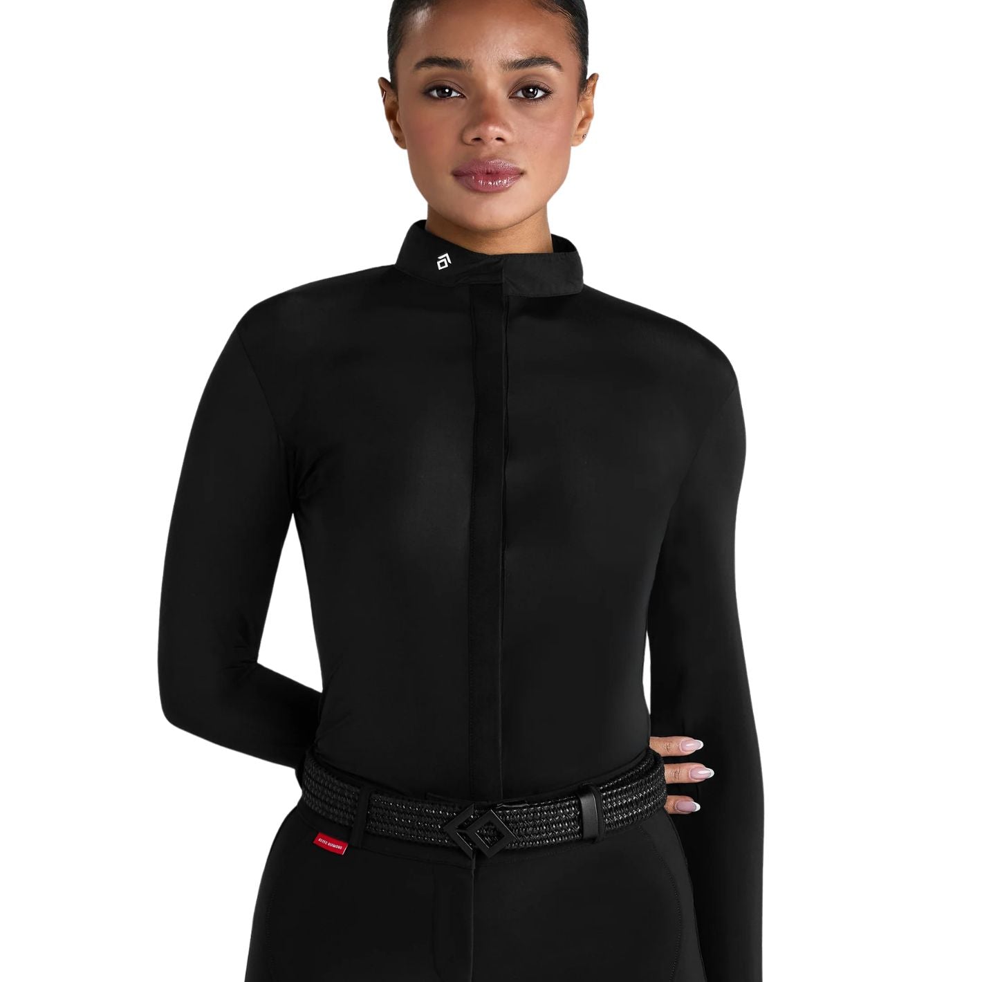 Aztec Diamond Lightweight Long Sleeve Shirt - Black