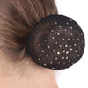 QHP Diamante Hair Net - Black/Brown