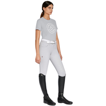 Load image into Gallery viewer, Cavalleria Toscana Double Orbit Cotton T-Shirt - Light Grey
