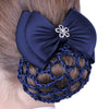 QHP Classy Hair Bow - Navy