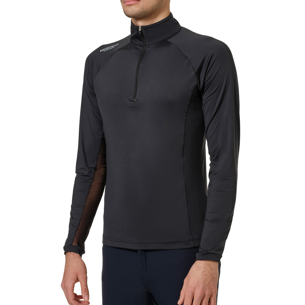 Equestrian Stockholm Air Breeze Sunshirt Men - Black