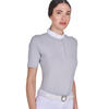 Equestro Competition Polo Shirt - Light Grey