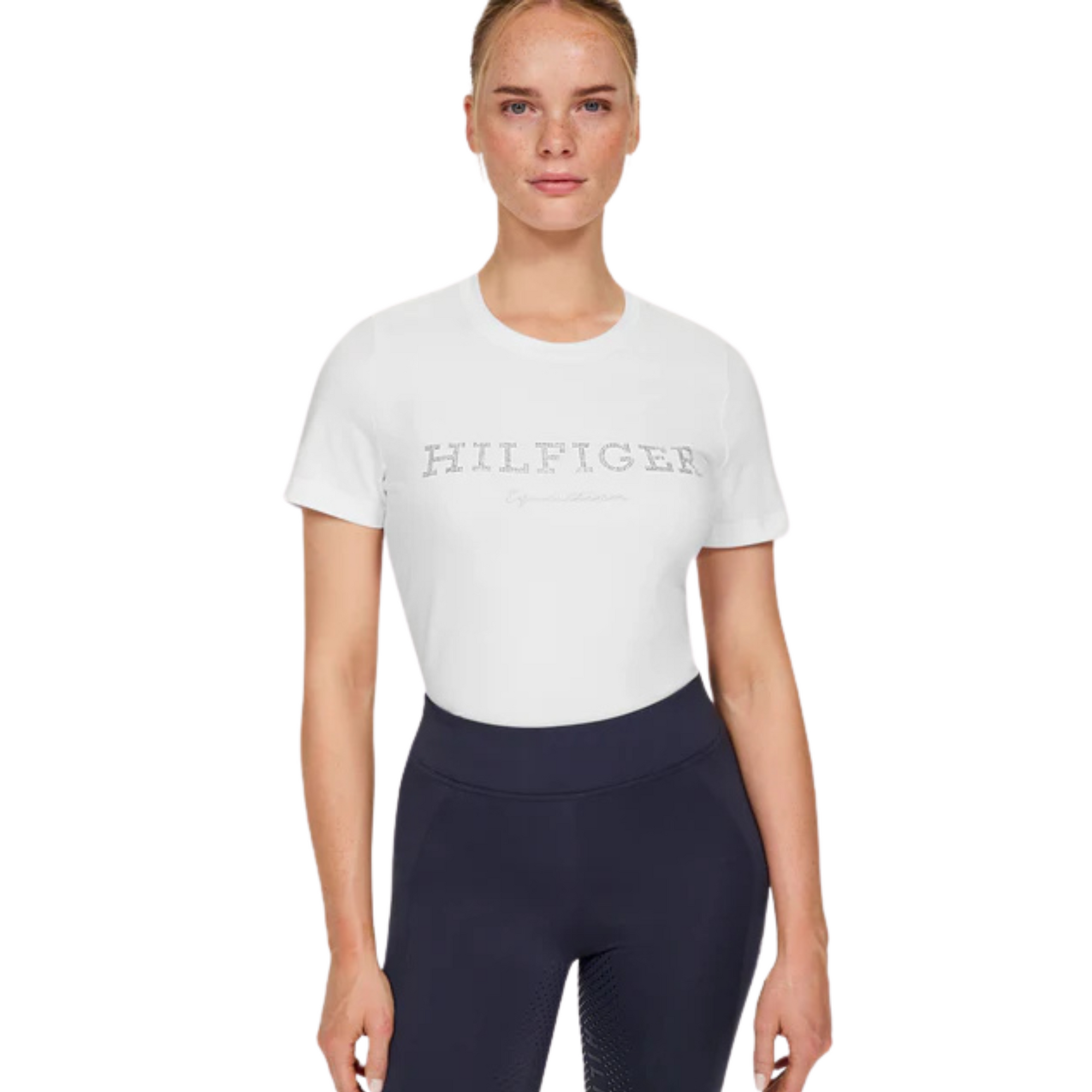 Tommy Hilfiger Belmont Rhinestone T-Shirt - White