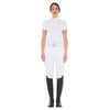 Equestro Slim Fit Stretch Competition Polo Shirt - White