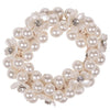 QHP Flower Scrunchie - White