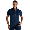 Aztec Diamond Short Sleeve Ventilated Shirt - Navy