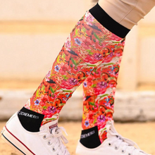 Load image into Gallery viewer, Dreamers &amp; Schemers Boot Socks - Pony Mac Orange Floral
