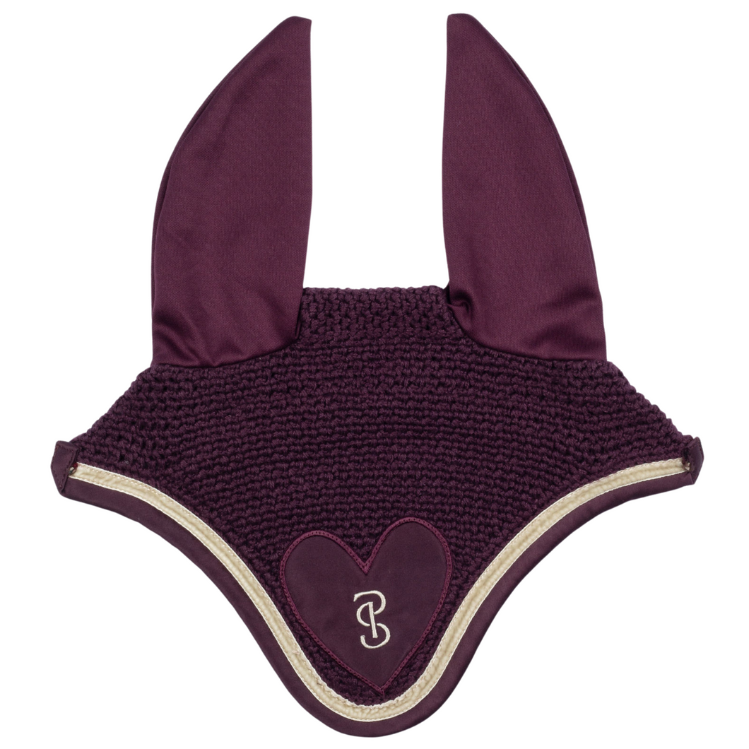 PS of Sweden Heart Ear Bonnet - Plum