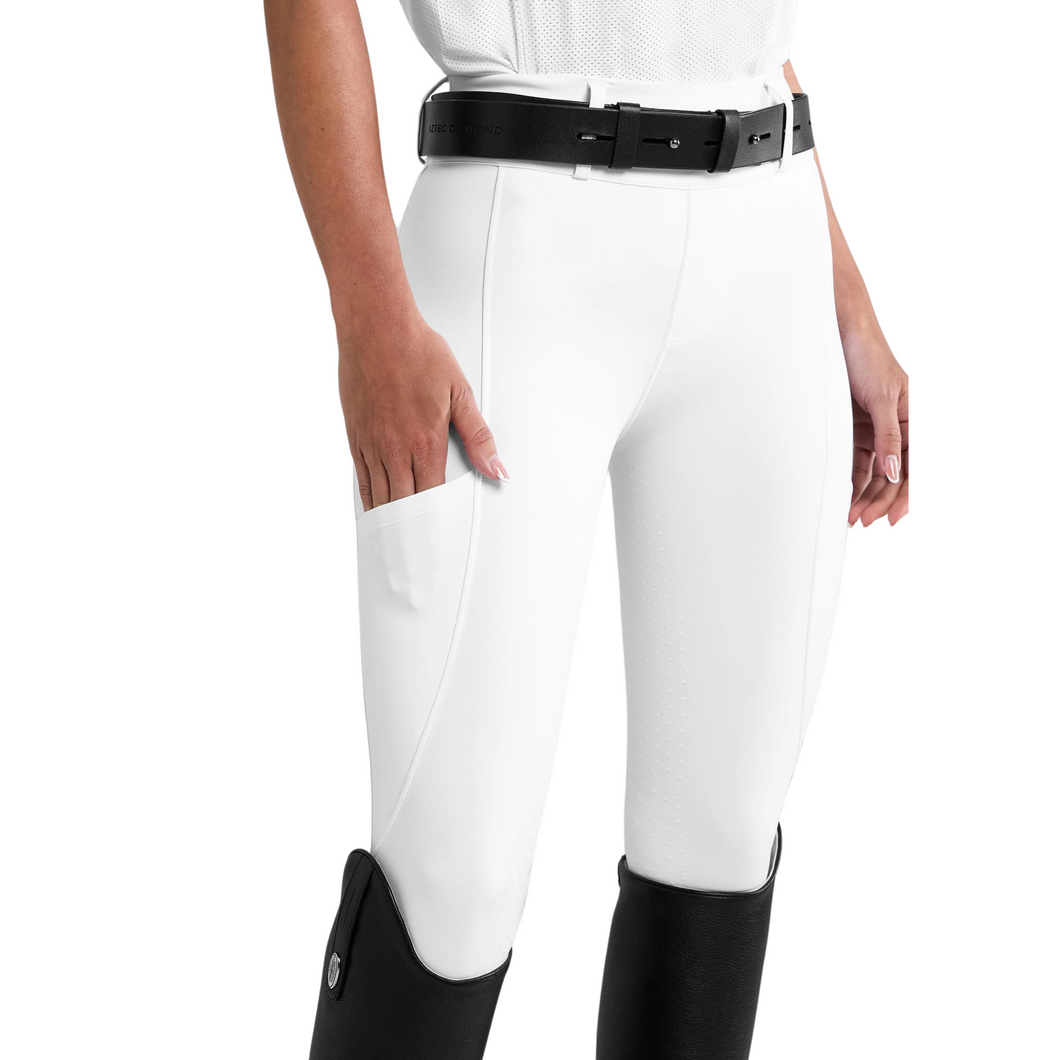 Aztec Diamond Compression Breeches - White