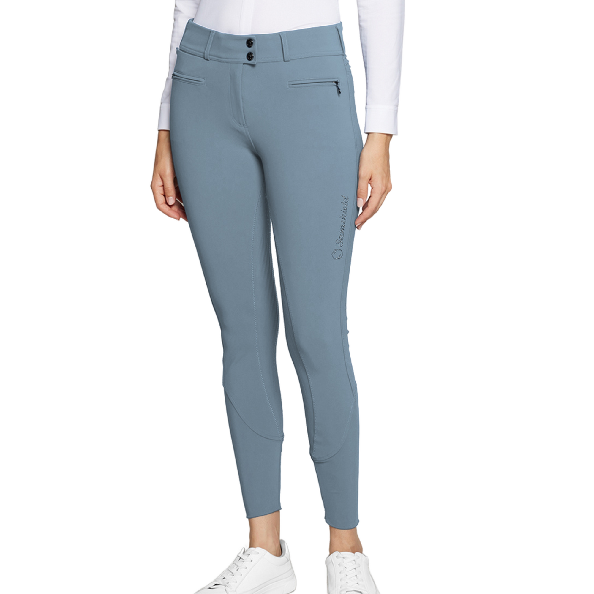 Samshield Clara High Waist Breeches - Dusty Blue