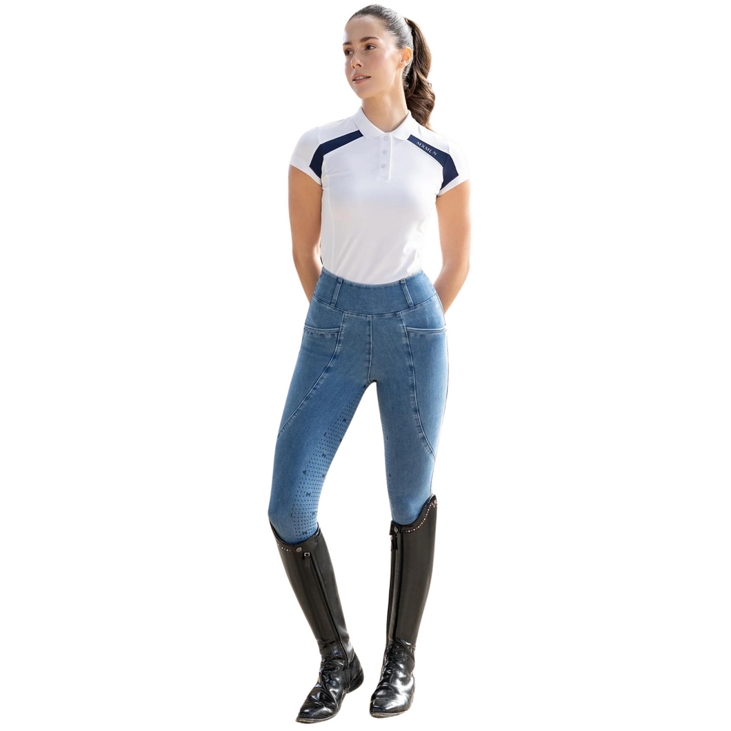 Maximilian Equestrian Pro Riding Leggings - Denim