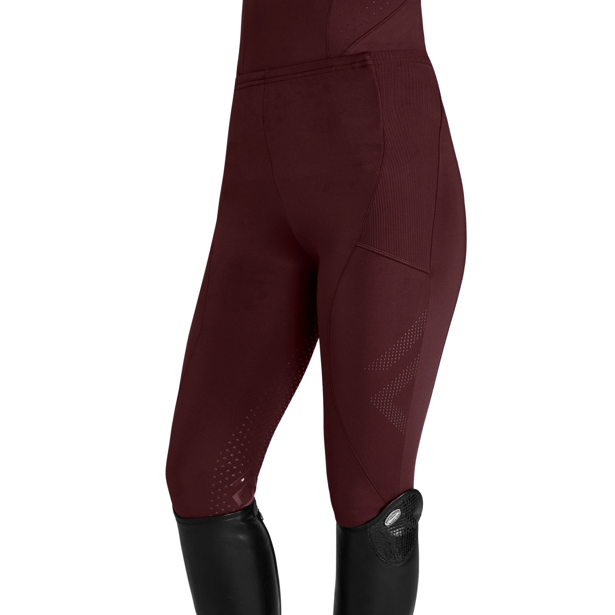 Aztec Diamond Core Leggings - Cherry