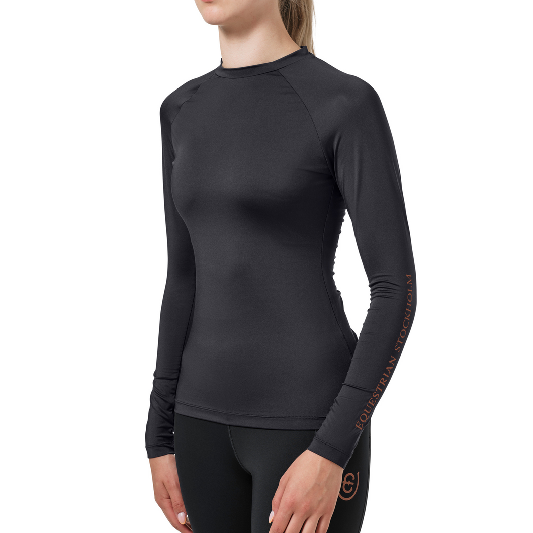 Equestrian Stockholm Dynamic Base Layer Top - Dark Ocean