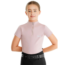 Load image into Gallery viewer, Aztec Diamond Short Sleeve Kids Base Layer - Pink
