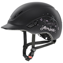 Load image into Gallery viewer, Uvex Kidoxx Kids Helmet - Happy Horse Black
