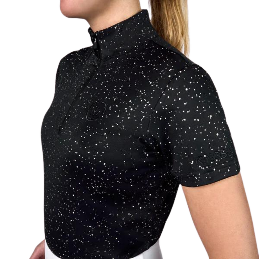 Kingsland Inci Ladies Shirt - Black/Holographic Dots