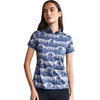Ronner Plume Short Sleeve Steed Print - Shadow Blue