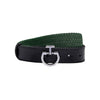 Cavalleria Toscana Ladies Elastic Belt - Jungle Green/Black