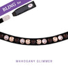 MagicTack Curved Browband - Mahogany Glimmer