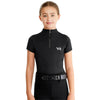Aztec Diamond Short Sleeve Kids Base Layer - Black