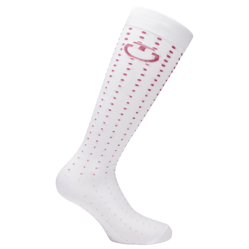 Cavalleria Toscana Socks - White/Pink