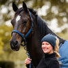 QHP Headcollar & Leadrope Set - Navy Dusk
