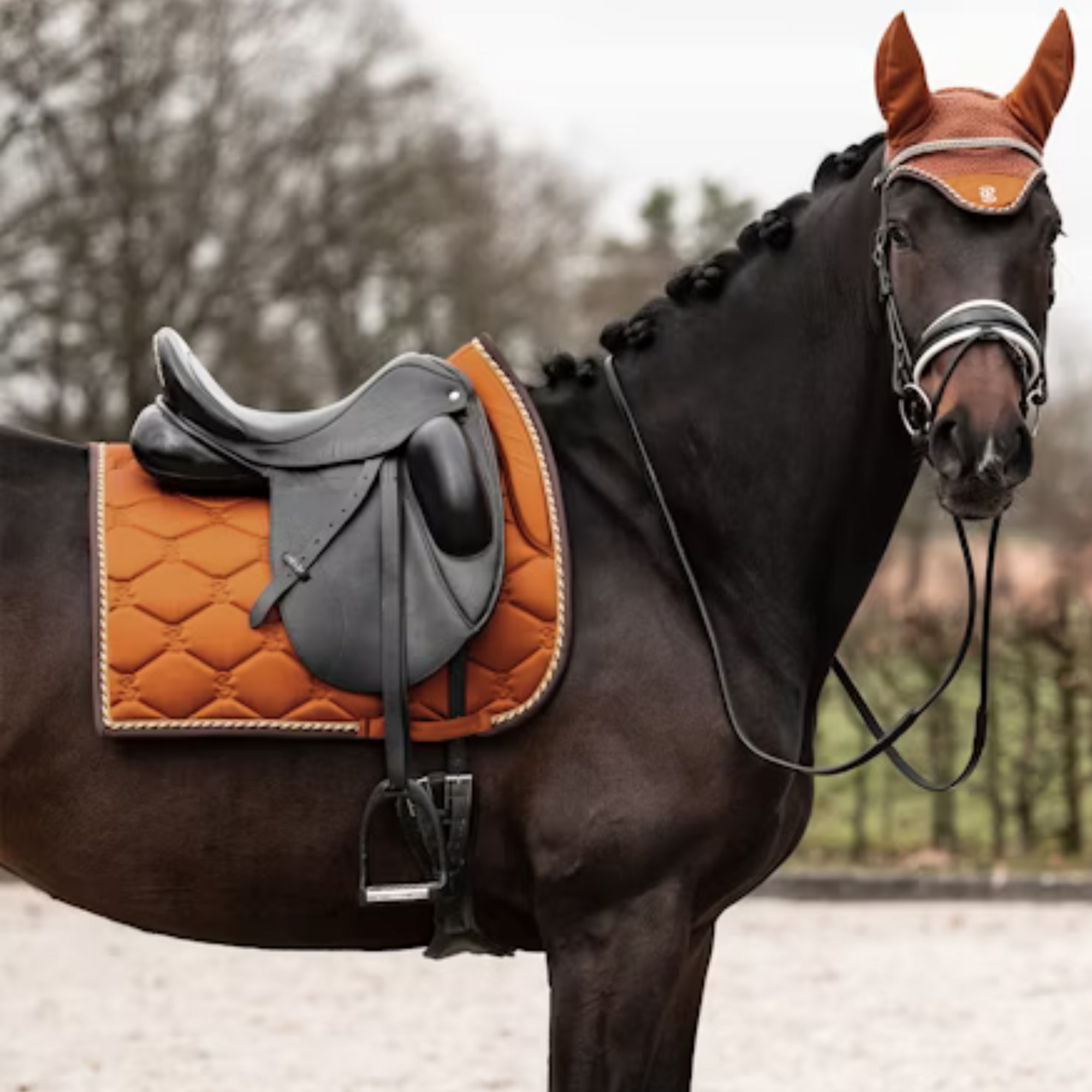 PS of Sweden Ear Bonnet - Rust Brown