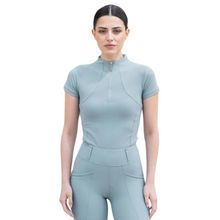 Load image into Gallery viewer, Maximilian Equestrian Short Sleeve Base Layer - Aqua
